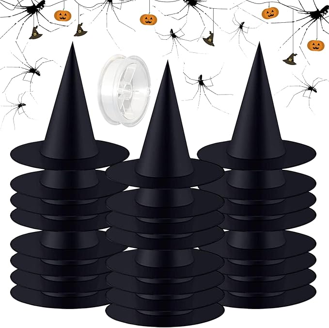đSvĂ€vande hĂ€xhattar â Ă„rets magiska Halloween-dekoration