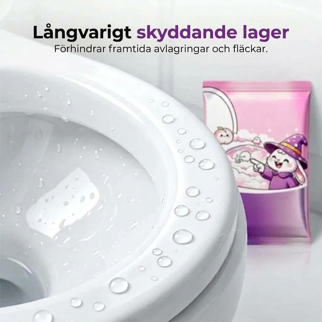 Skummande toalettrengöringspulver