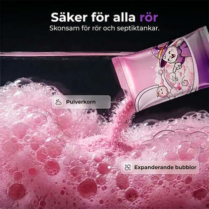 Skummande toalettrengöringspulver