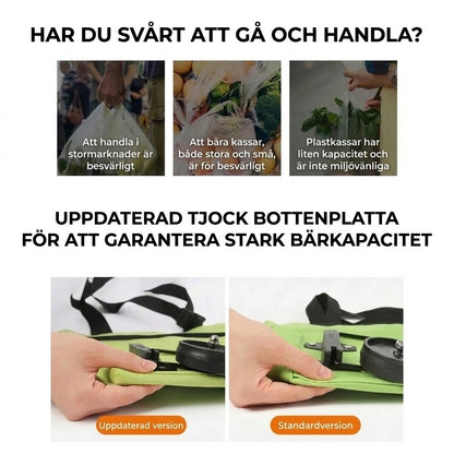 Hopfällbar shoppingvagn