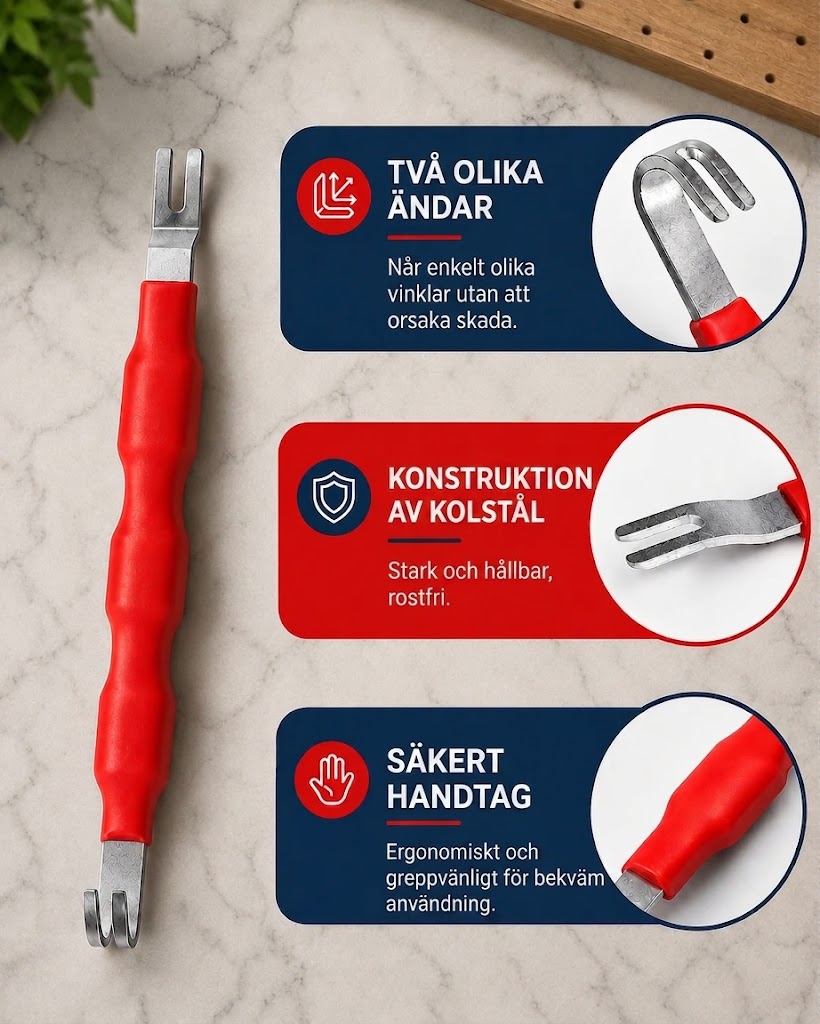 ProReach 5-delat tångset för demontering av elkontakter