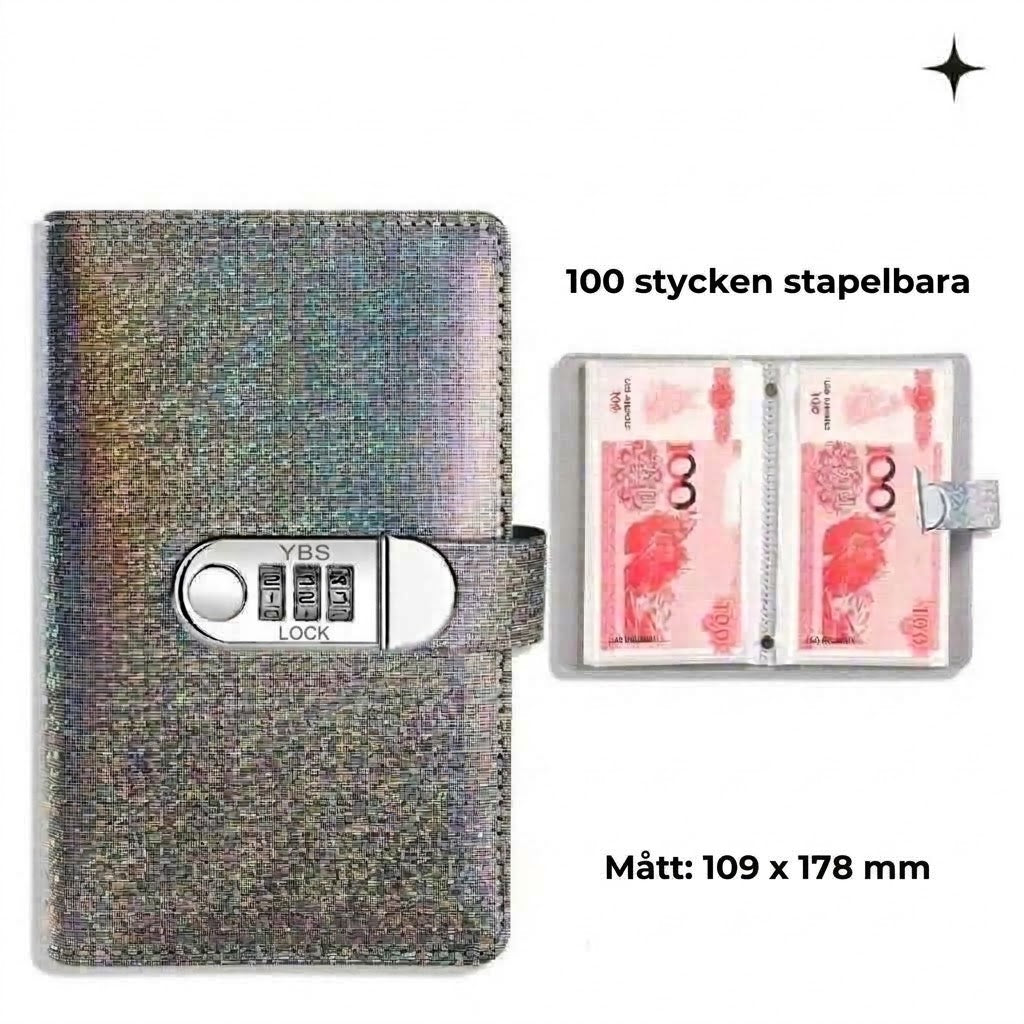 Budgetpärm med Kodlås | Sparpärm