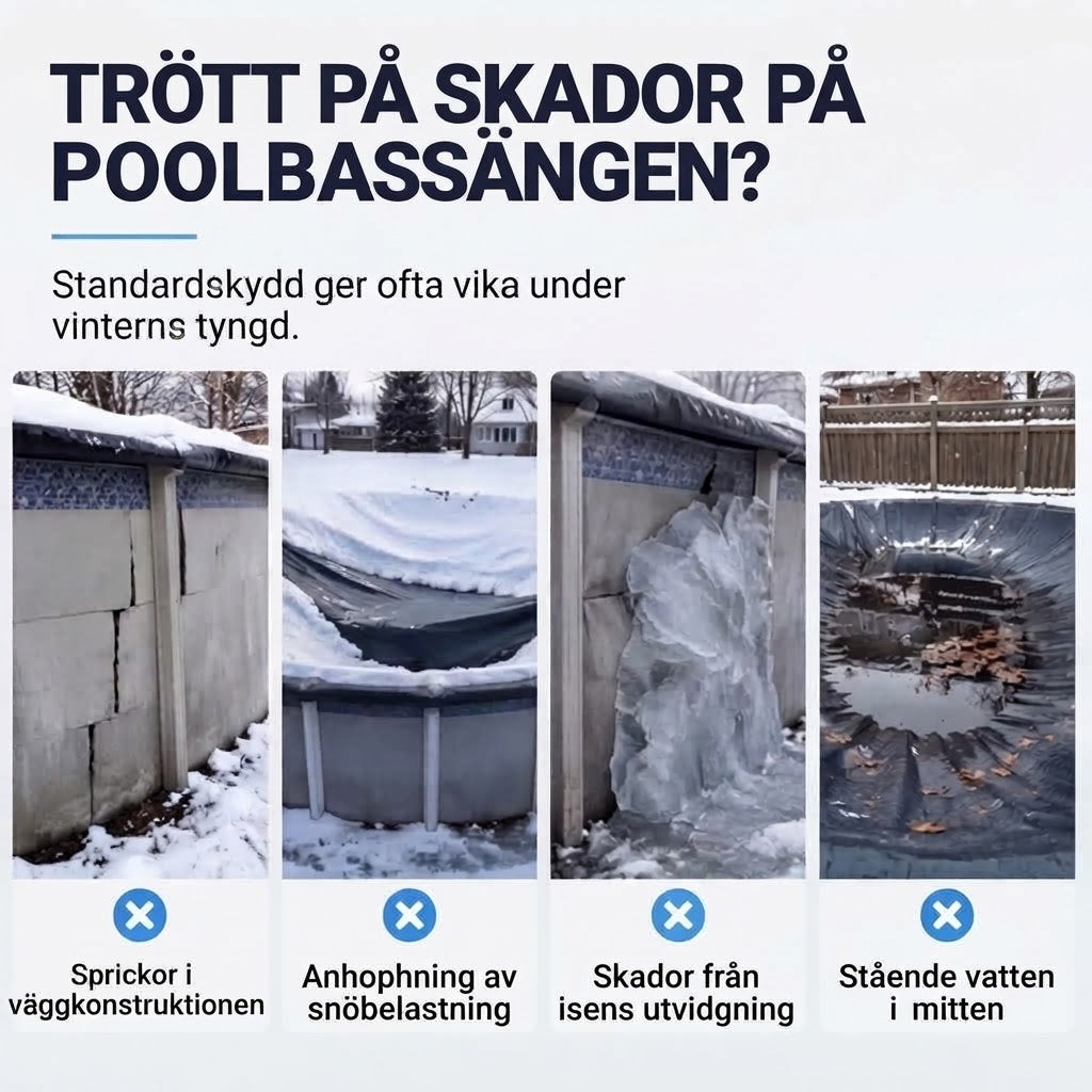 ❄️ Vinterkudde för Pool | Minskar Istryck & Förhindrar Vattenansamling ✨