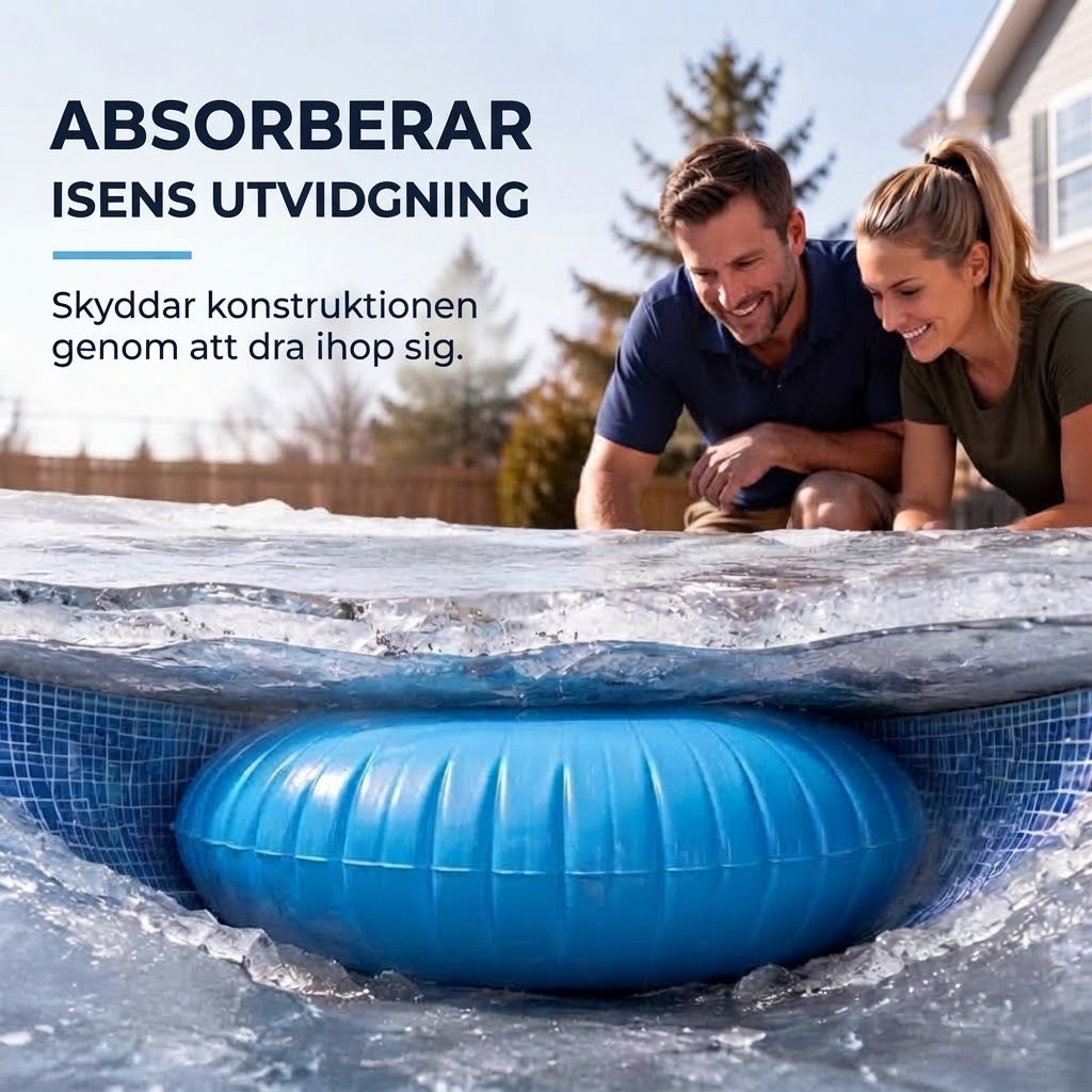 ❄️ Vinterkudde för Pool | Minskar Istryck & Förhindrar Vattenansamling ✨