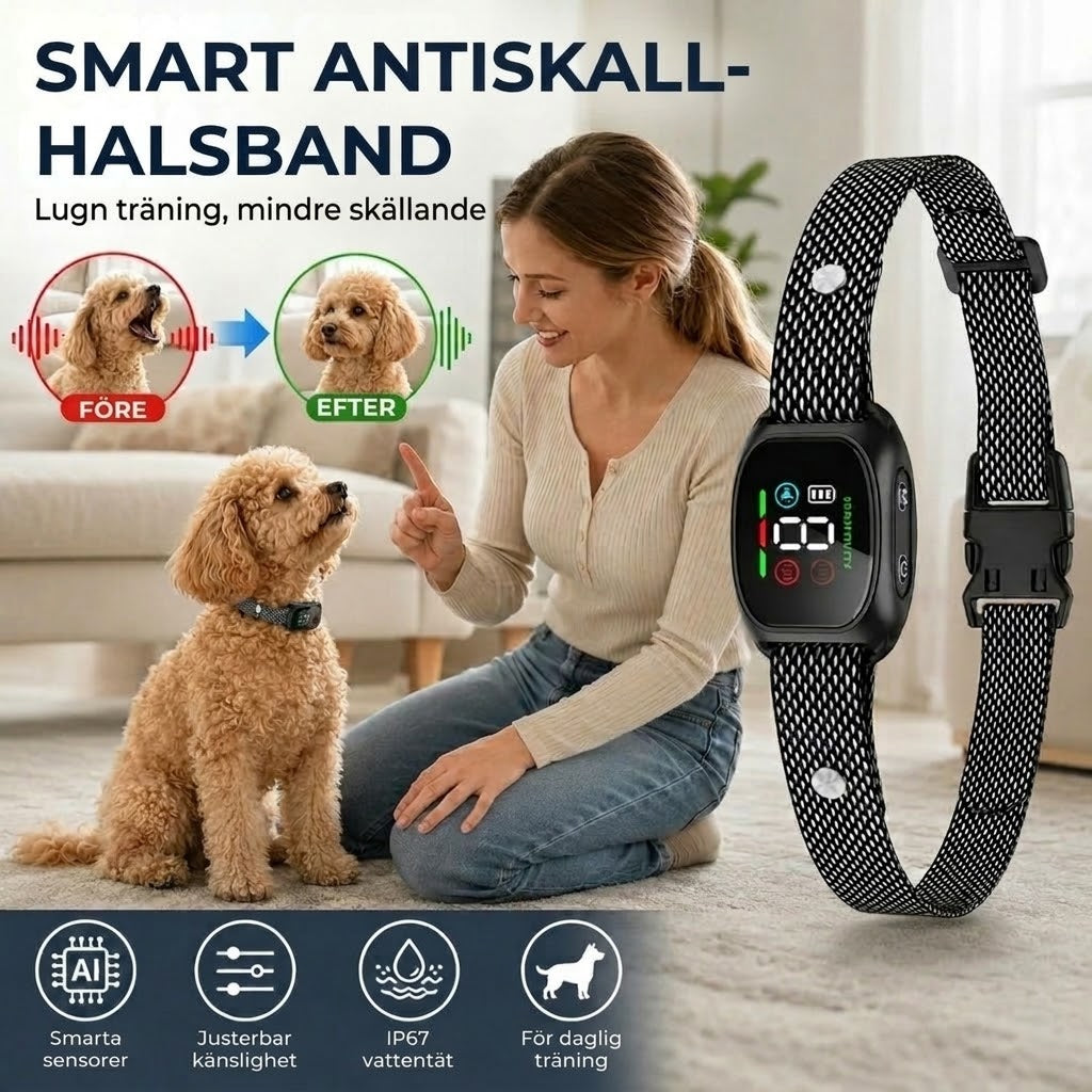 Anti-skällande halsband – Djurvänligt och justerbart