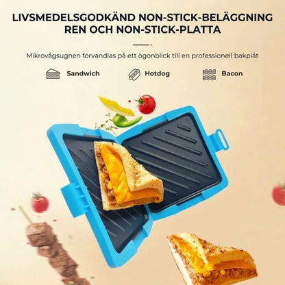 3-i-1 Mikrovågsgrill med Non-stick Beläggning