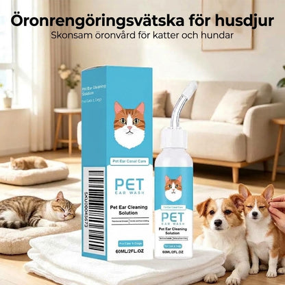 Öronrengöringsdroppar för hundar och katter 60 ml