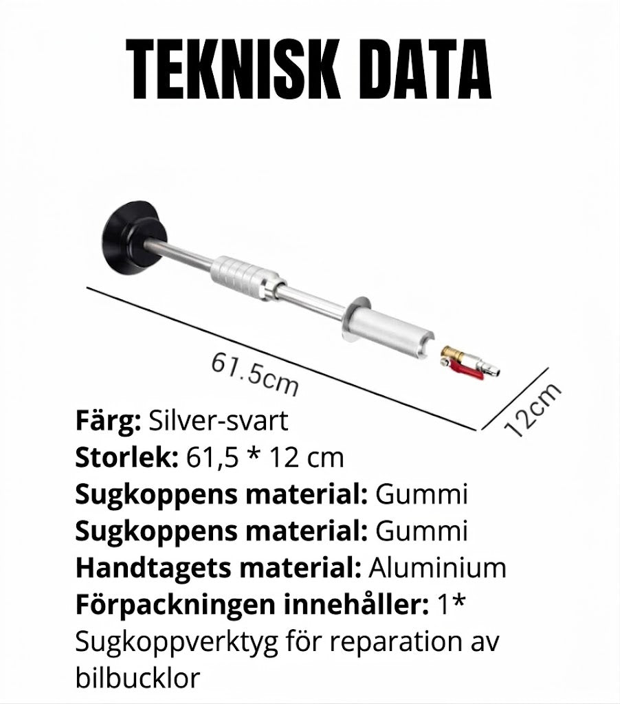 Dent Repair Magic | Bulutdragare med Sugkopp | Gör-det-själv Bilreparation