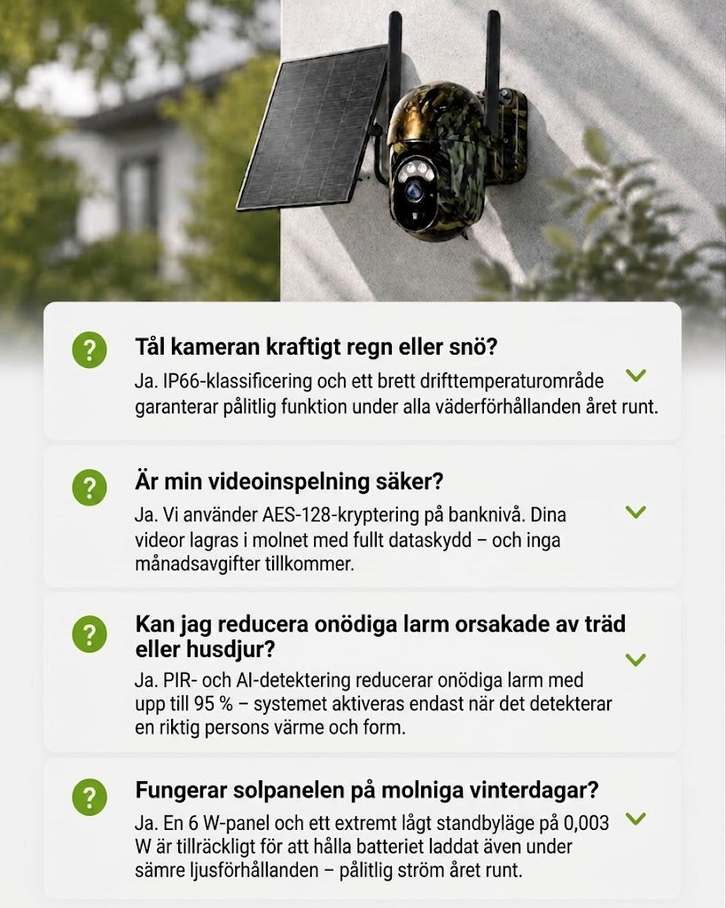 SolarWatch 360 Camo - Soldriven trådlös övervakningskamera