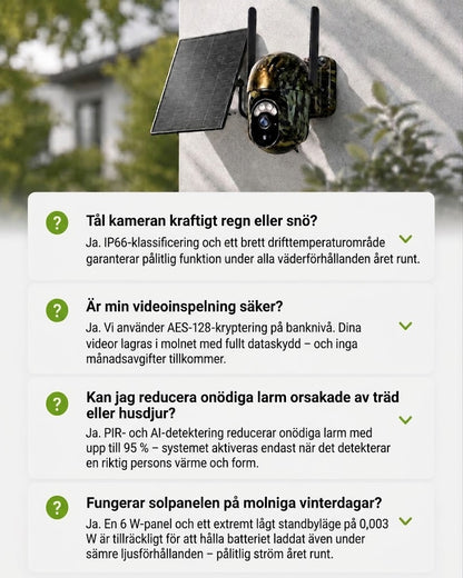 SolarWatch 360 Camo - Soldriven trådlös övervakningskamera