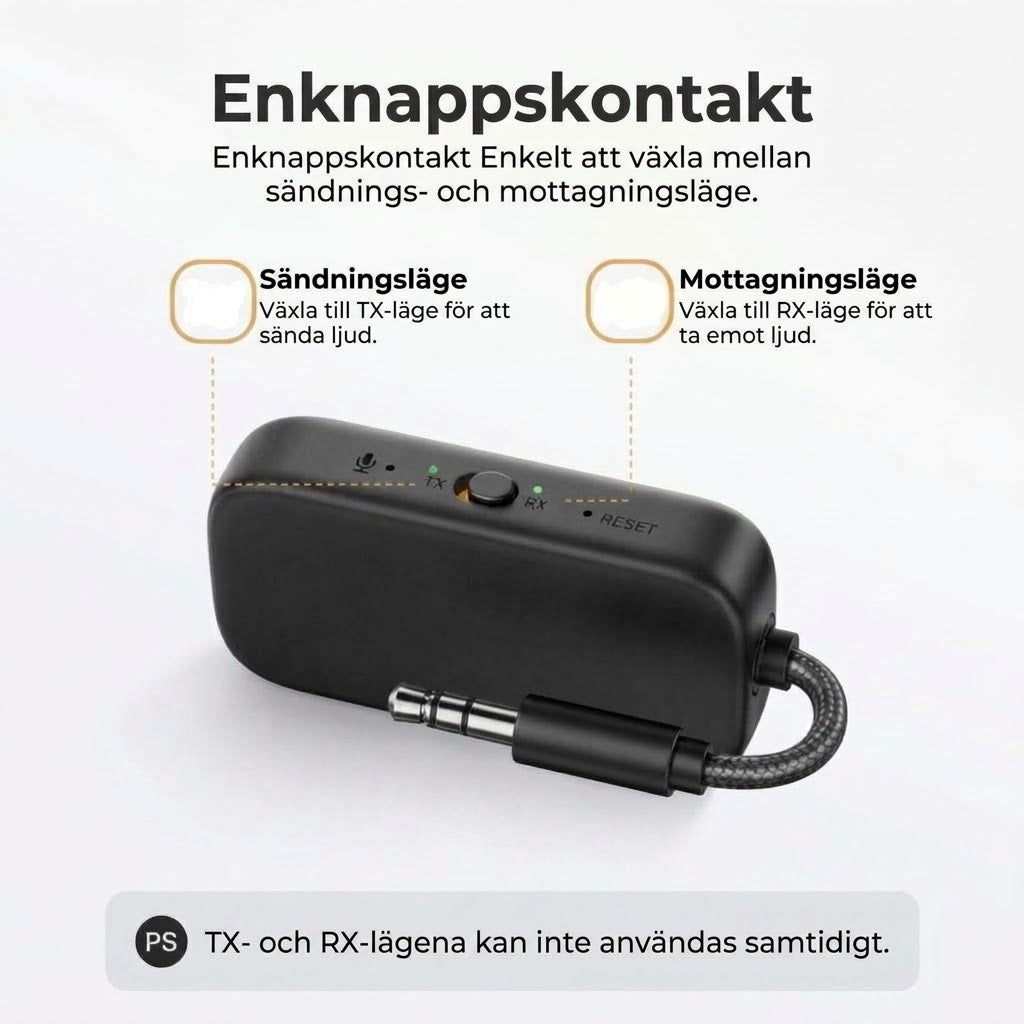 Bluetooth Ljudadapter - Sändare/Mottagare