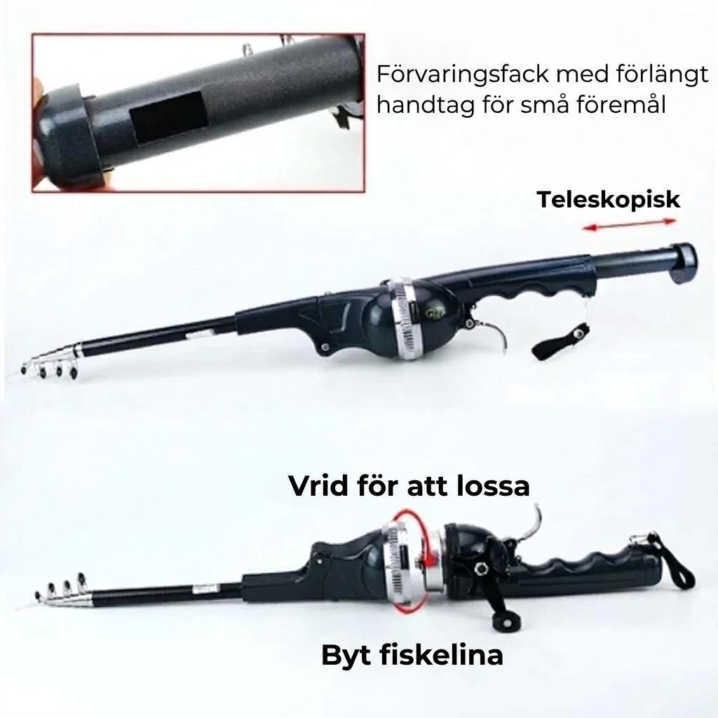 Kompakt teleskopfiskespö