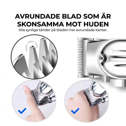 Professionell hårtrimmer i kolstål
