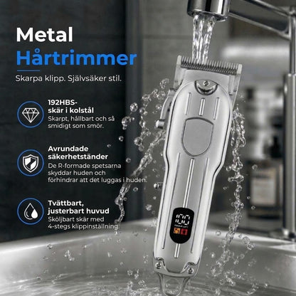 Professionell hårtrimmer i kolstål