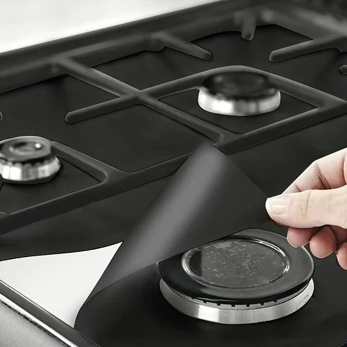 Värmebeständiga anti-anhäftningsskydd för gasspisar – 4 st