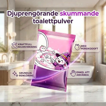 Skummande toalettrengöringspulver
