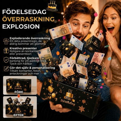 Exploderande Födelsedagsbox | Pop-up Överraskning