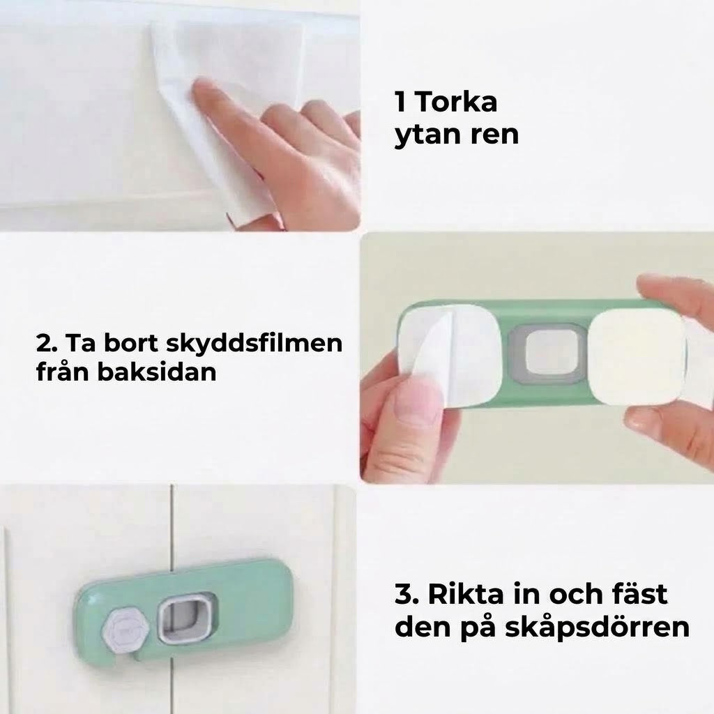 Barnsäkert skåplås - 2 st.
