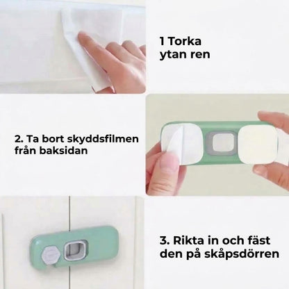 Barnsäkert skåplås - 2 st.