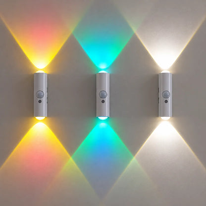 LED-vägglampa med rörelsesensor – Trådlös, dimbar och USB-uppladdningsbar
