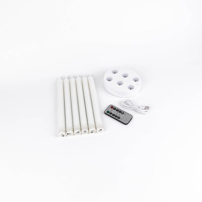 Uppladdningsbara LED-vaxljus | 6-pack