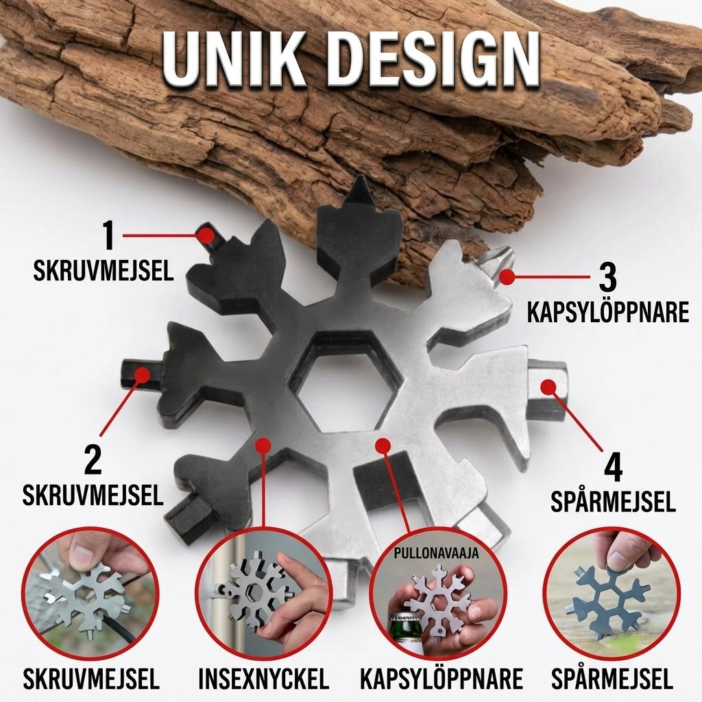 Snowflake™ 18-i-1 Multiverktøy