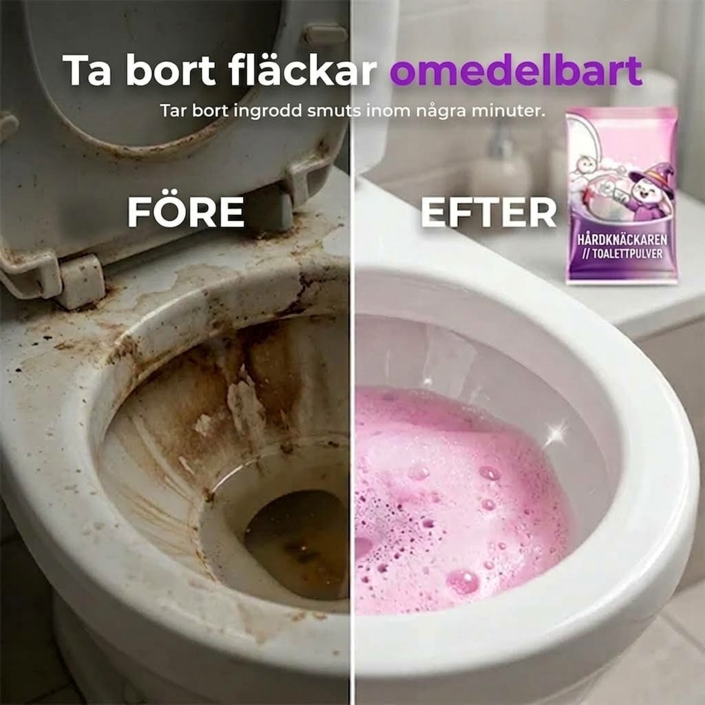 Skummande toalettrengöringspulver