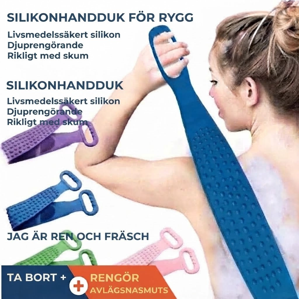 Silikon Ryggskrubbare