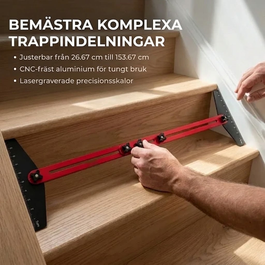 Hopfällbar trappstegsmall i aluminium