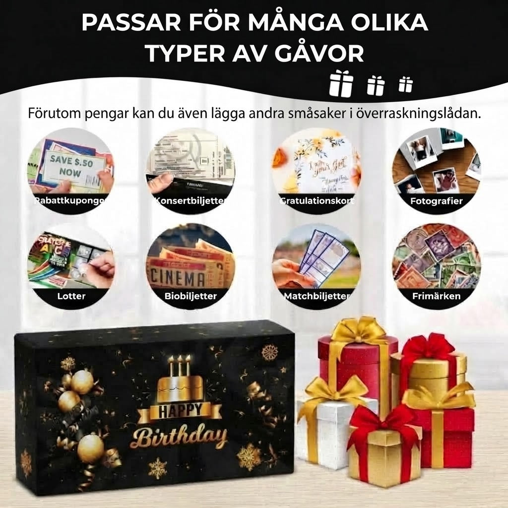 Exploderande Födelsedagsbox | Pop-up Överraskning