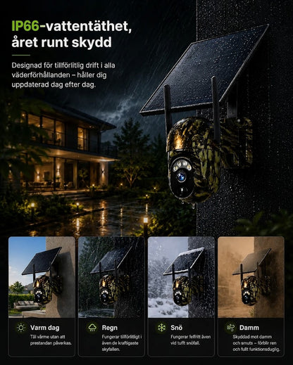 SolarWatch 360 Camo - Soldriven trådlös övervakningskamera