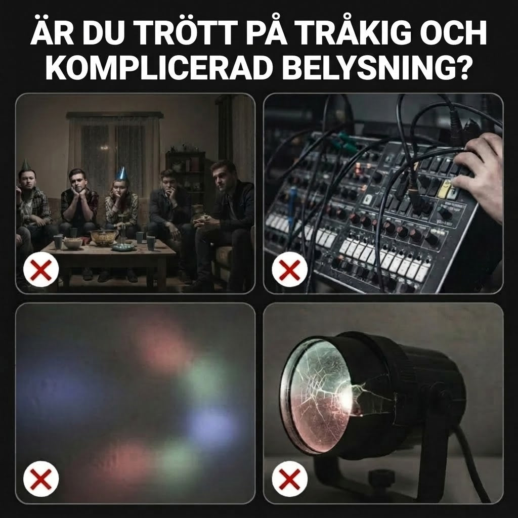 ⏰ Flerstrålig LED-Stämningsbelysning | Mysbelysning