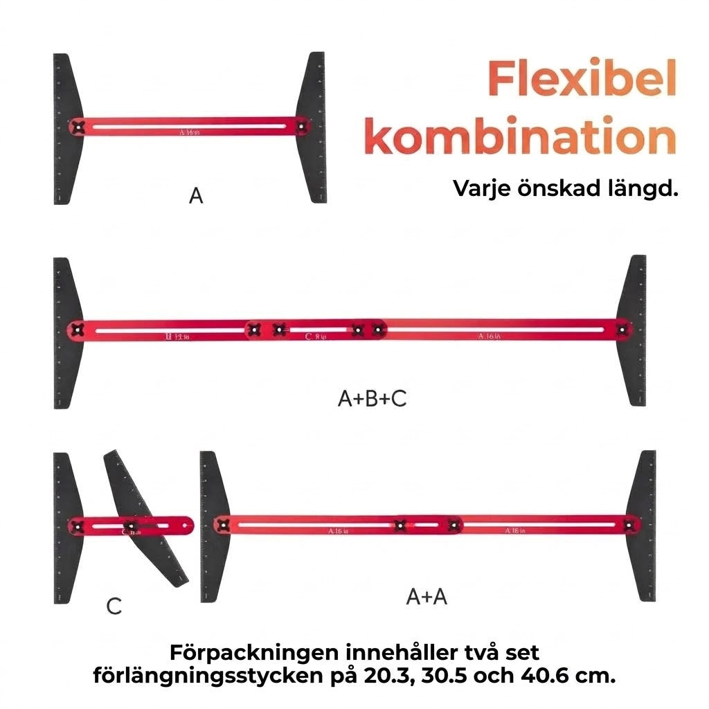 Hopfällbar trappstegsmall i aluminium