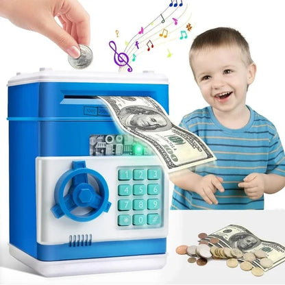 🔥 Mini ATM sparbössa – Insättning/uttag & elektronisk PIN-kod ✨