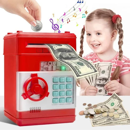 🔥 Mini ATM sparbössa – Insättning/uttag & elektronisk PIN-kod ✨