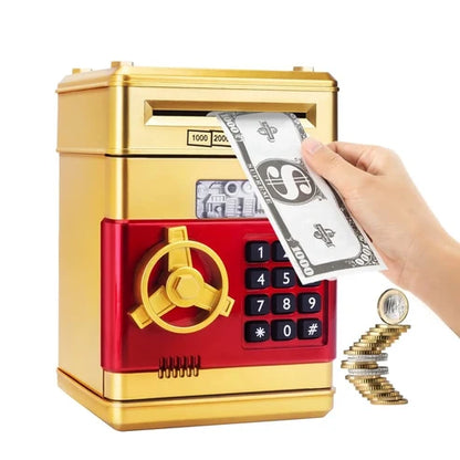 🔥 Mini ATM sparbössa – Insättning/uttag & elektronisk PIN-kod ✨