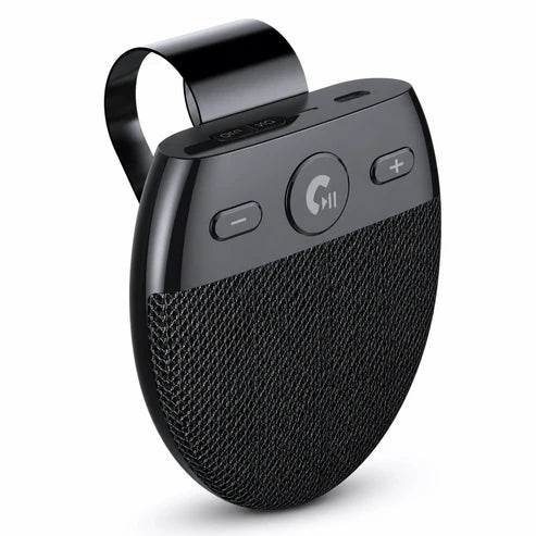 Bluetooth handsfree SP11 för solskydd, automatisk påslagning via vibration, stöd för A2DP och röstmeddelande om inkommande nummer