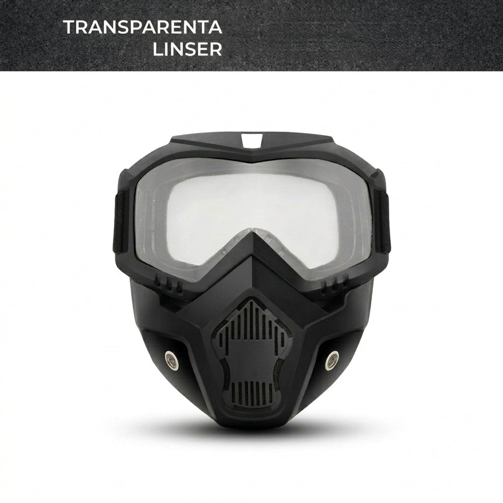 Reptålig sportmask