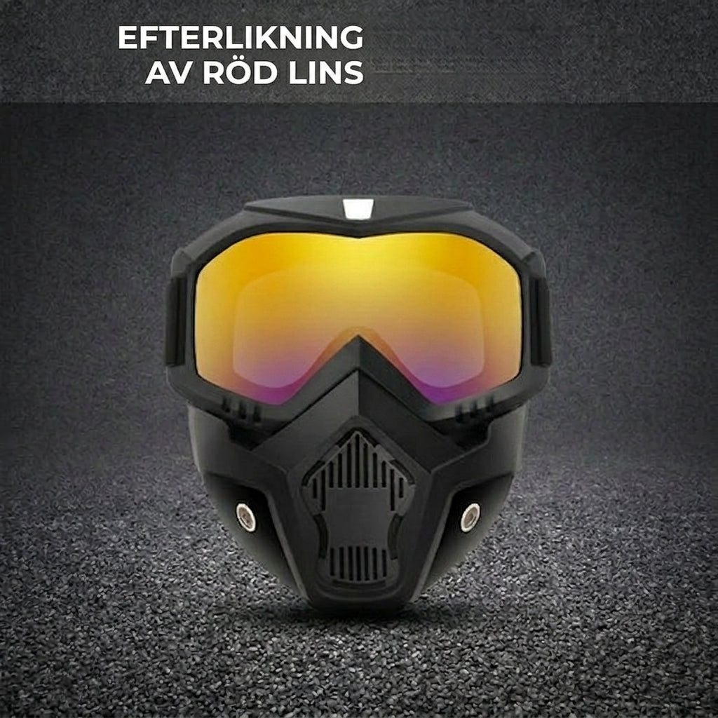 Reptålig sportmask