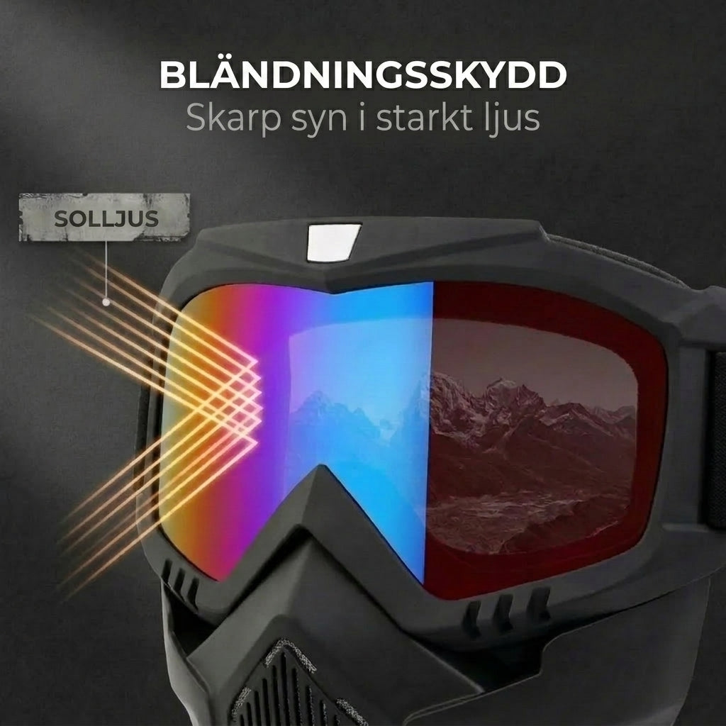 Reptålig sportmask