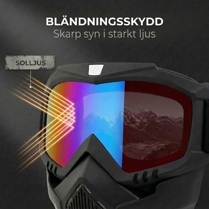 Reptålig sportmask