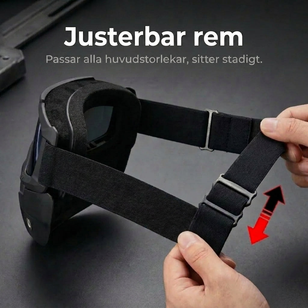Reptålig sportmask